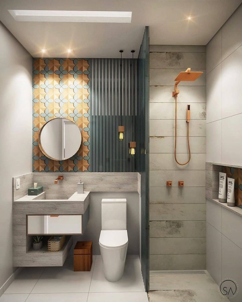 10 Desain kamar mandi minimalis modern terbaru