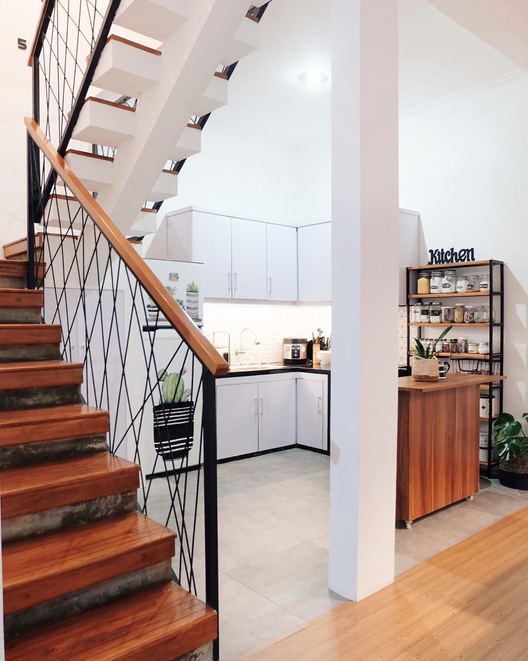 Desain Interior Dapur Minimalis Ukuran 3x3 M Dengan Sentuhan Ala Scandinavian Industrial Inspirasi Desain Rumah Terkini