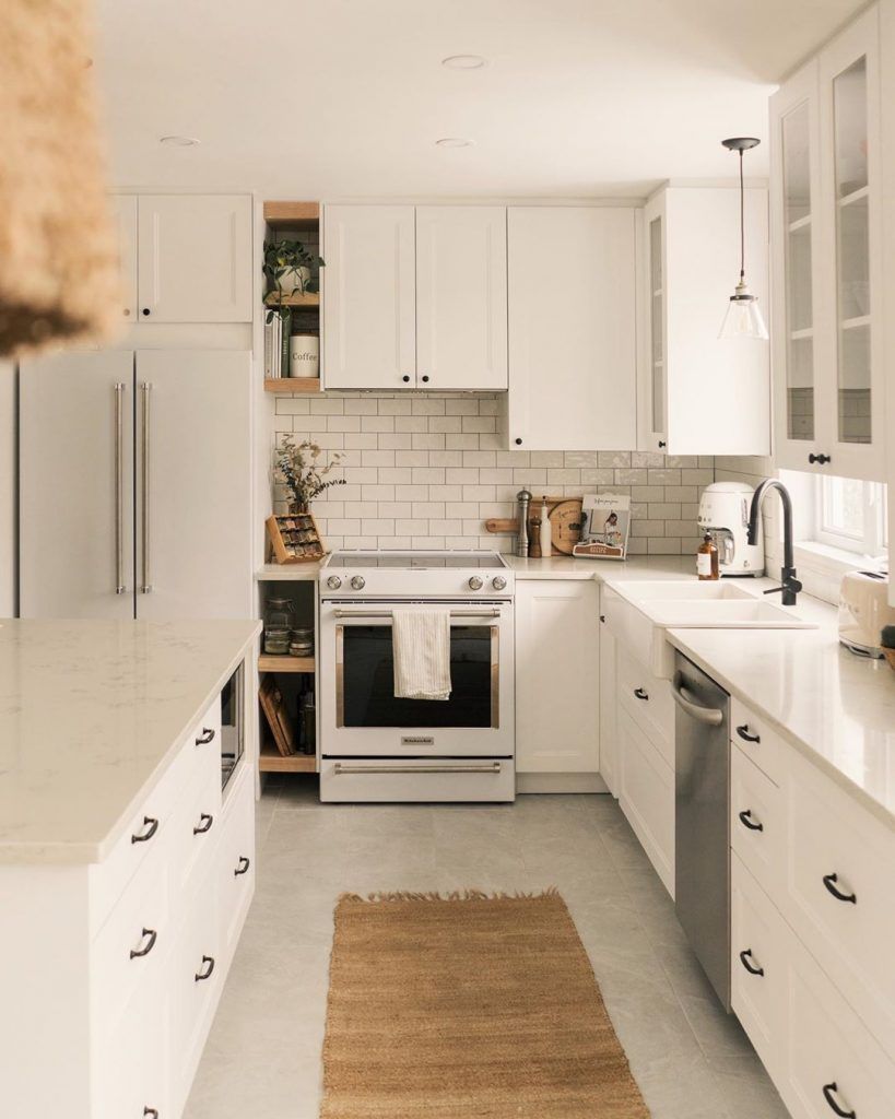 Desain Interior Dapur Minimalis Yang Didominasi Warna Putih Ala Scandinavian Inspirasi Desain Rumah Terkini