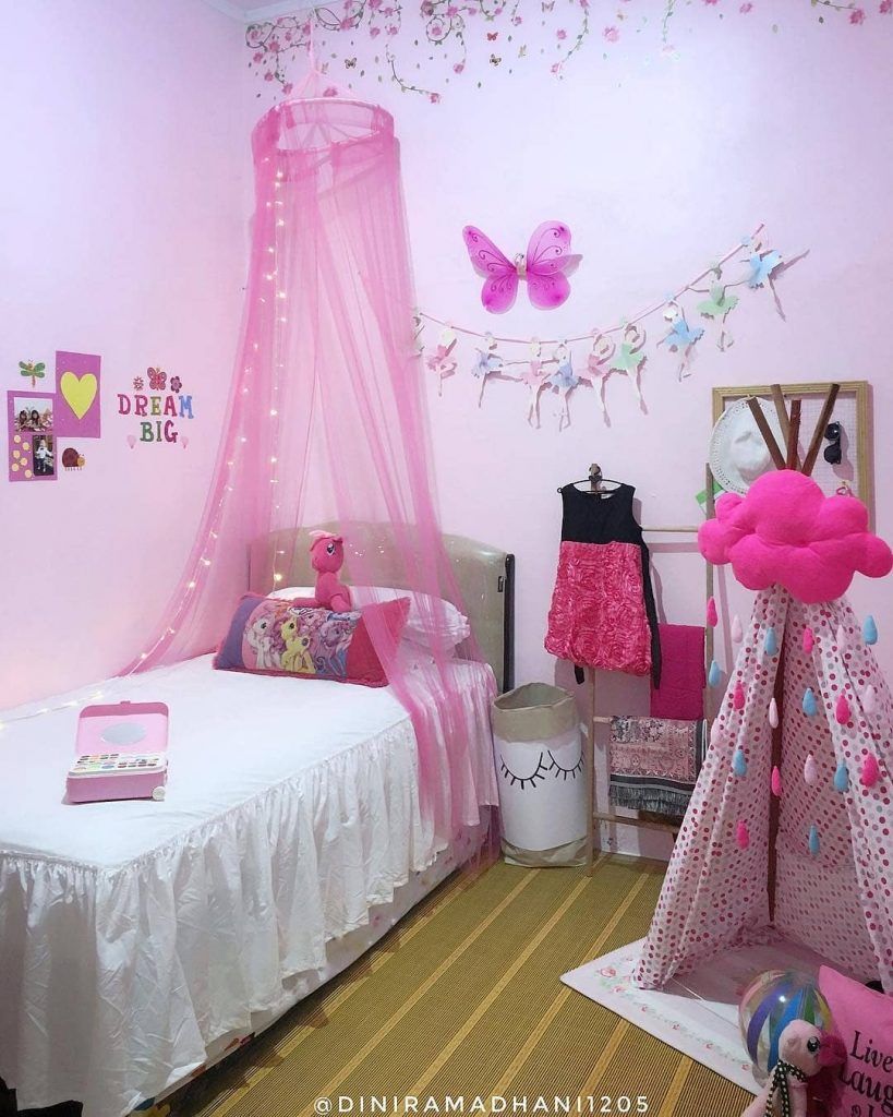 Desain Interior Kamar Tidur Anak Minimalis Ala Princess Bernuansa Pink Inspirasi Desain Rumah Terkini