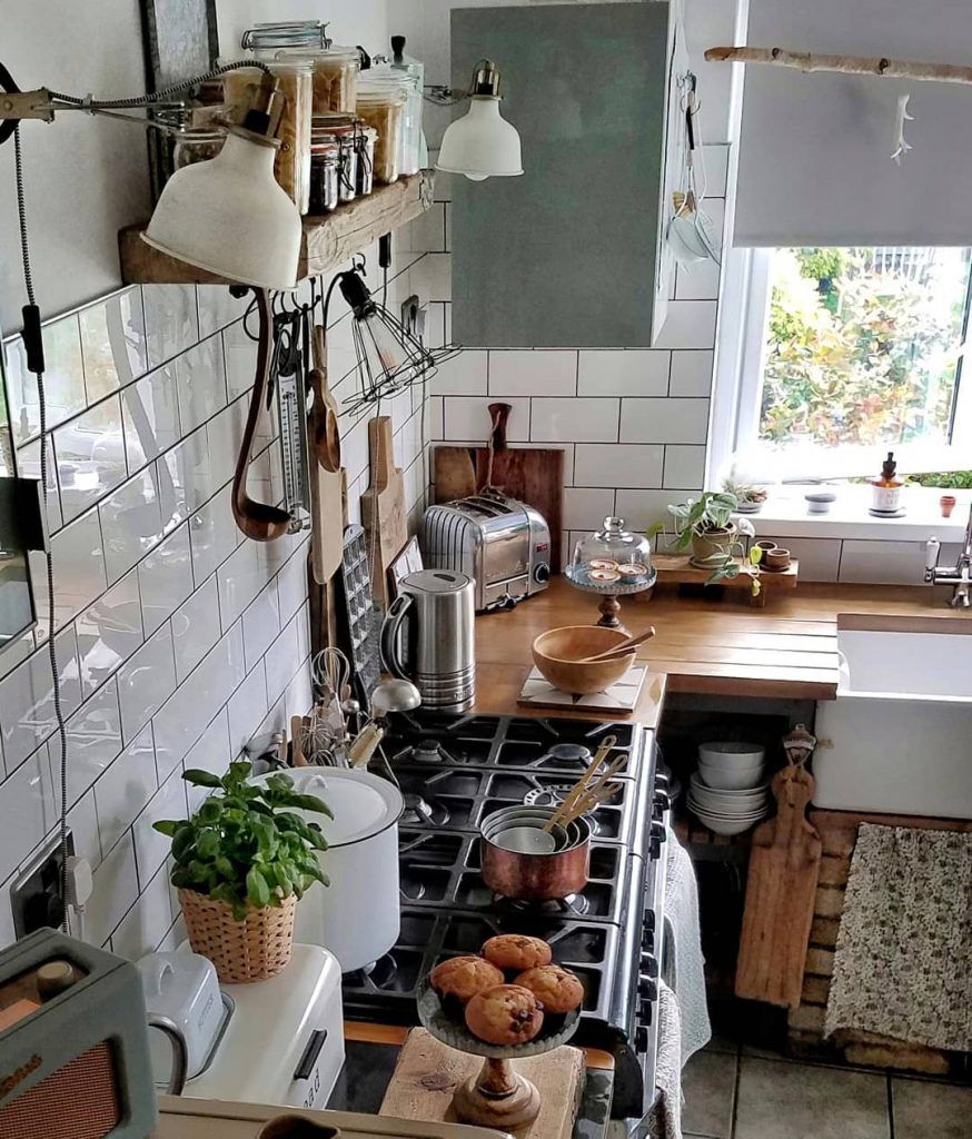 Desain Interior Dapur  Minimalis  Boho Chic Modern dengan 