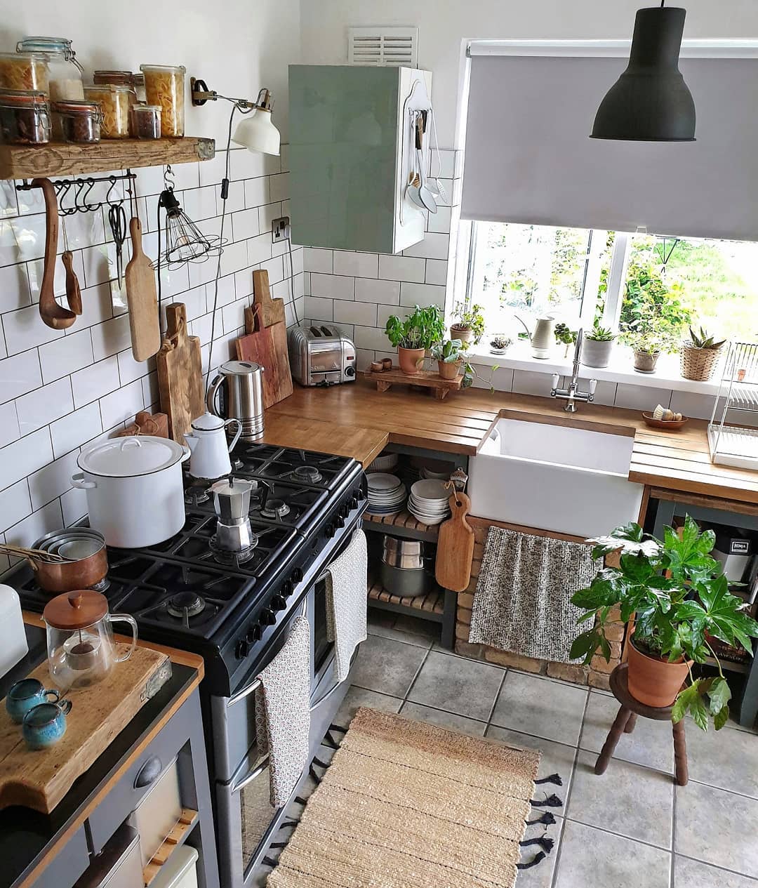 Desain Interior  Dapur  Minimalis Boho Chic Modern dengan 